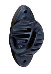 Kordelisolator, schwarz bis 6mm, 25 St&uuml;ck/Beutel