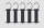 Torgriff mit Haken und Isoliergriff, 5er-Pack, Farbe: schwarz