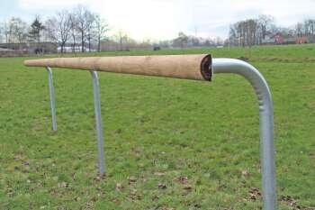 Growi Ovalbahn-Pfosten, Gesamtänge ca. 1800 mm, Rohr 60,3 mm Durchmesser