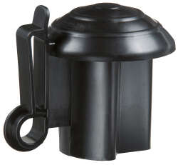 T-Pfosten Kappenisolator schwarz, f&uuml;r Band bis 40...