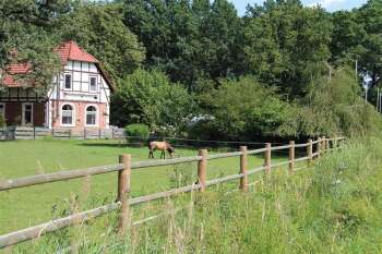 Endpfosten Oxford, 3 Querriegel, 140 mm, 2250 mm lang