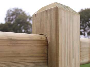 Zaunsystem Kent, Zwischenpfosten, 120 x 120mm, 2000 mm lang