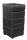 Growi® Kunststoff-Sattelschrank, schwarz, ca. 600 B x 650 T x 1260 H mm, Modell Balino