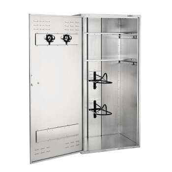 Growi® Sattelschrank 190x90x75 cm, Sattelhalter "Englisch", vorr. Vorhangschloss