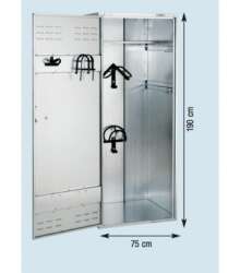 Growi&reg; Sattel- &amp; Geschirrschrank 190 x 90 x 75...