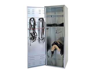 Growi® Sattelschrank 190x60x60 cm, mit Growi Sattelhalter und Zylinderschloss