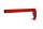 Sattelhalter, abnehmbar, klappbar, Farbe: rot und schwaz