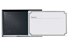 Boxenschild, neutral, &quot;Name&quot;