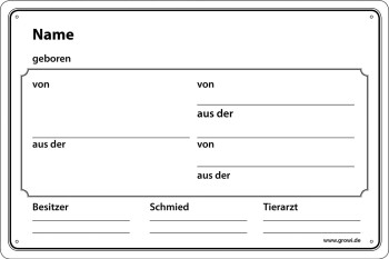 Stalltafel "Neutral", Farbe: