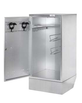Fahrbarer Sattelschrank 130 x 60 x 60 cm, mit Growi Sattelhalter und Zylinderschloss