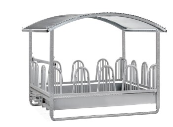Growi® Quaderraufe "Comfort-Line Plus", 2 x 3 m - 14 Fressplätze Pferdefressgitter