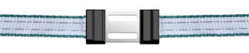 Litzclip Breitbandverbinder, 5er Pack, für Bänder bis 12,5 mm, verzinkt