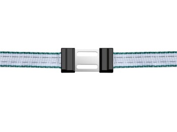 Litzclip Breitbandverbinder, 5er Pack, für Bänder bis 20 mm, Edelstahl