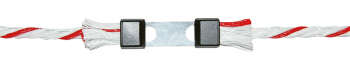 Litzclip Kordelverbinder, 10er-Pack, für Weidezaunkordel 5 mm, Edelstahl