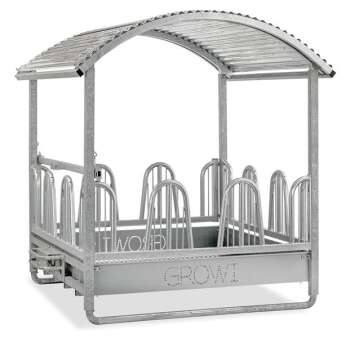 Growi® Quaderraufe Comfort-Line Plus, 2 x 2 m mit Palisadenfressgitter