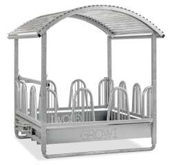 Growi® Quaderraufe Comfort-Line Plus, 2 x 2 m mit Palisadenfressgitter