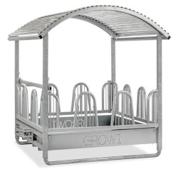 Growi® Quaderraufe Comfort-Line Plus, 2 x 2 m mit Palisadenfressgitter