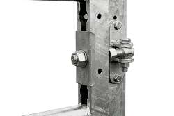 Weidetor Quadratrohrpfosten 120 x 120 x 2300 mm, f&uuml;r...