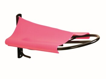 Sattelhalterüberzug, ca. 150 H x 420 L x 250 B mm, Farbe: schwarz u. pink