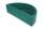 Growi Pferdetrog halbrund (grün) aus KS, 610 B x 290 T x 160 H mm, Futtersparkante, Ablauf