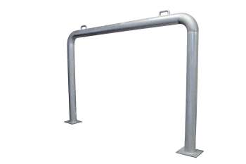 Growi®-U-Bügel aus Rundrohr Ø102 mm, ca. 1300 mm H x 2000 mm L
