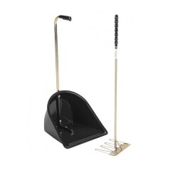 Stallbutler lang (Schaufel und Harke), Farbe: schwarz