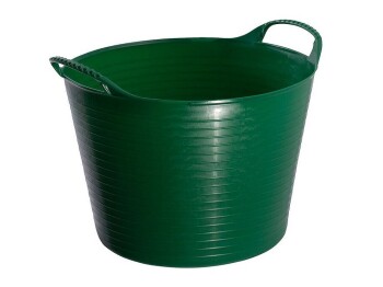 Elabag Futtertrog, Inhalt ca. 26 l, Durchmesser 390 mm, Höhe 300 mm, Farbe: grün