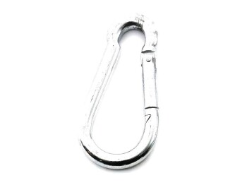 Karabinerhaken verzinkt, 100 x 10 mm