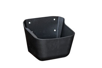 Growi® Profi-Futtertrog mit Auslaufstopfen, 40B x 30T x 22/33H cm, Kunststoff