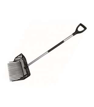 Growi® Profi-Spänegabel, seitliche Erhöhung, 290 mm hoch, inkl. Alustiel