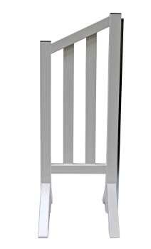 Growi® Fangständer aus Aluminium, Farbe: weiß, Maße: 1550 H x 620 B mm