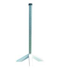 Growi&reg; Aluminium-Sprungst&auml;nder, mit Hindernisschiene, H 163 cm, wei&szlig; beschichtet