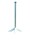 Growi® Aluminium-Sprungständer, mit Hindernisschiene, H 163 cm, weiß beschichtet