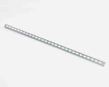 Hindernisschiene aus verzinktem Stahl, 150 cm lang, 24 mm Schlüssellochdurchmesser
