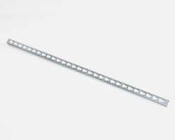 Hindernisschiene aus verzinktem Stahl, 150 cm lang, 24 mm Schl&uuml;ssellochdurchmesser