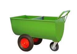 Growi&reg; Futterwagen 200 Liter LL lackiert, mit Trennwand