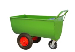 Growi&reg; Futterwagen 200 Liter LL pulverbeschichtet, mit Mineralbeh&auml;lter