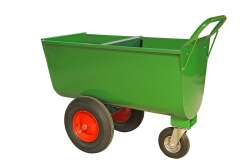 Growi&reg; Futterwagen 180 Liter LL pulverbeschichtet, mit Trennwand