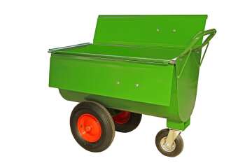 Growi® Futterwagen 180 Liter LL pulverbeschichtet, mit Deckel