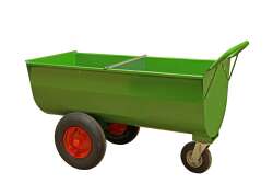 Growi&reg; Futterwagen 250 Liter LL pulverbeschichtet, mit Trennwand
