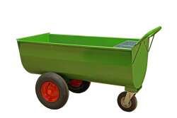 Growi&reg; Futterwagen 250 Liter LL pulverbeschichtet, mit Mineralbeh&auml;lter