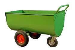 Growi&reg; Futterwagen  400 Liter  LL  pulverbeschicht