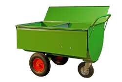 Growi&reg; Futterwagen 400 Liter LL pulverbeschichtet,...