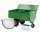 Growi® Futterwagen 400 Liter LL pulverbeschichtet, mit Trennwand, Deckel u. Mineralbehälter