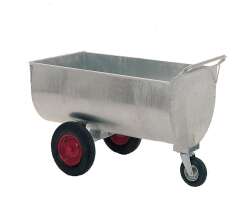 Growi&reg; Futterwagen  400 Liter  LL  verzinkt