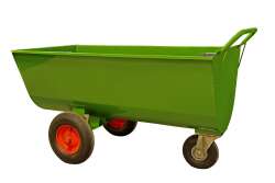 Growi&reg; Futterwagen 600 Liter LS pulverbeschichtet, mit Mineralbeh&auml;lter