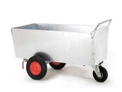 Growi&reg; Transportwagen 600 Liter  verzinkt, mit Auslaufhahn 2 Zoll