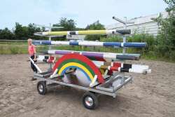 Handpritschenwagen mit Plattform, Ma&szlig;e: 125 cm B x...