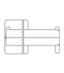 Growi&reg; Panel Mod. TRE-Classic mit Tor, 300 cm B x 220...