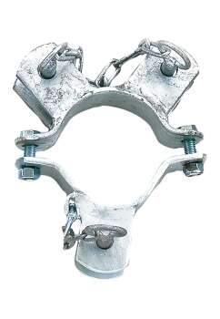 Growi® Montageschelle, 102 mm, Halter dreifach, 90°